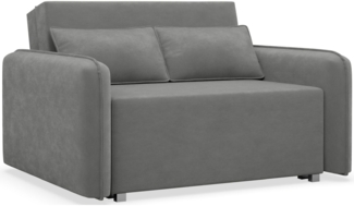 Selsey 'Duelia' Schlafsofa 2-Sitzer mit Bettkasten, Chenille hydrophob, Dunkelgrau