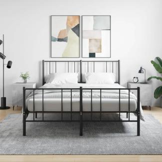 vidaXL Nachttische 2 Stk. Betongrau 40x40x50 cm Holzwerkstoff 827605