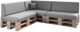 sunnypillow Palettenkissen Milano - 8er Set Palettenauflage mit abnehmbarem Bezug Kaltschaum, 8er Set Palettenkissen