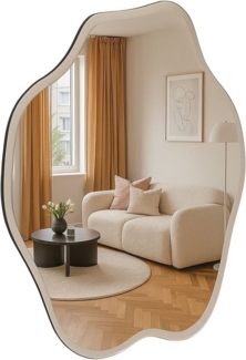 homsy by Ana Johnson Wandspiegel Missimi, Wanddekoration, 45x55cm (1-St), wellenförmig, wolkenförmig, Eleganz mit transparentem Rahmen