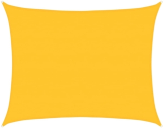 vidaXL Sonnensegel 160 g/m² Rechteckig Gelb 6x8 m HDPE 311580