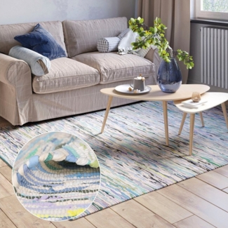 Myflair Möbel & Accessoires Teppich Ameer, rechteckig, Höhe: 10 mm, Handweb Teppich, 90% Baumwolle, handgewebt, Scandi