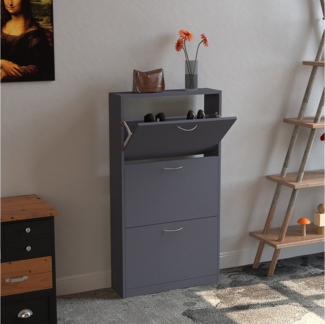 WAOHO Schuhschrank Klappbare Schuhregale, Schuhschrank 3 Klappen, Schuhschrank für 9 Paare