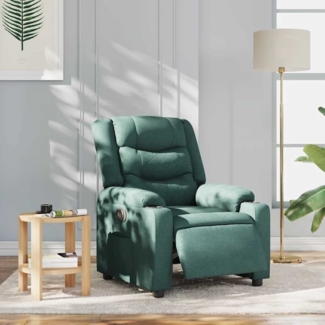 vidaXL Relaxsessel Elektrisch Dunkelgrün Stoff 3310250