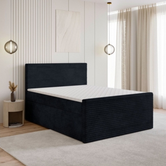 Masseno Boxbett NOLEN 140x200 cm mit Bonell Matratze und Topper