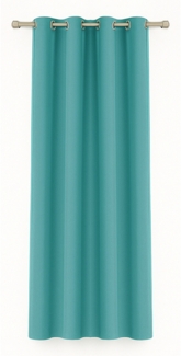 Bestlivings Blickdichte, Gardine mit Ösen, in vielen Größen und Farben 140x175 cm Türkis