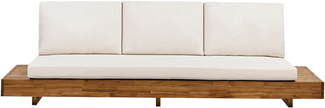 3 Sitzer Sofa MARETTIMO Zertifiziertes Akazienholz Heller Holzfarbton