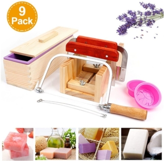 OSTWOLKE Silikonform 9pcs Seifenschneider Set Seifen Silikonform DIY Seifenherstellung, (9-tlg)