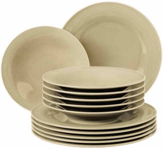 Seltmann Weiden Beat Color Glaze Tafelservice 12-teilig Sandbeige - DS