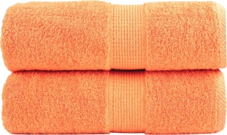 vidaXL Premium-Seiftücher SOLUND 2 Stk. Orange 30x30 cm 600 g/m² 137371