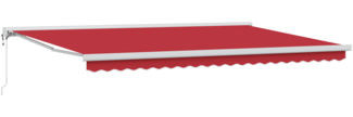 vidaXL Automatische einziehbare Markise Rot 500x300 cm 3331436