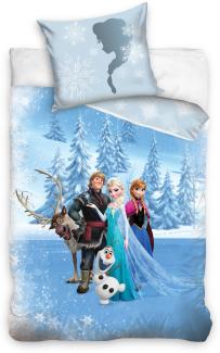 Disney Frozen Die Eiskönigin Bettwäsche Set 135x200 + 80x80 cm (2-tlg. ) Sven aus 100% Baumwolle