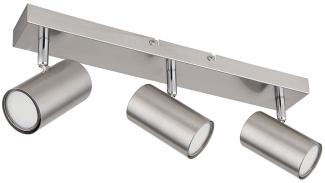 Deckenleuchte, silber, Spot beweglich, L 41 cm