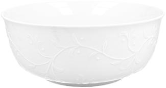 DUO WHITE Salatschale 22,5 cm HEMINGWAY New Bone China Porzellan