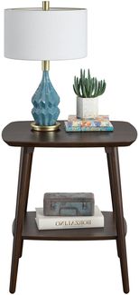 Beistelltisch >Snorre< in Braun, MDF,Holz,Holzfurnier - 54x59x47cm (BxHxT)