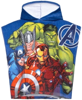 MARVEL Kapuzenhandtuch Badeponcho Avengers, 100% Baumwolle (1-St)