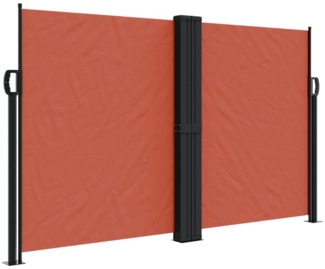 vidaXL Seitenmarkise Ausziehbar Terrakottarot 140x600 cm 4004618