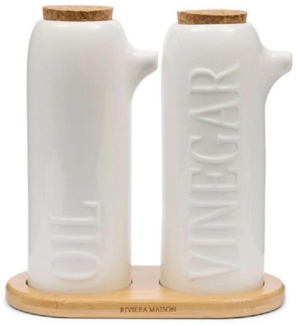 Rivièra Maison Essigspender Essig-Flasche und Öl-Flasche Oleum (2er-Set)