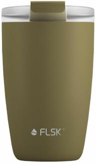 FLSK CUP 'Coffee To Go-Becher' Thermobecher, Edelstahl, khaki, 350 ml