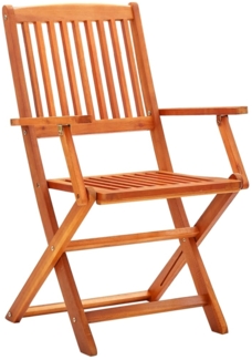 vidaXL Klappbare Gartenstühle 8 Stk. Massivholz Eukalyptus 3087148