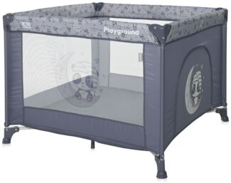Lorelli Reiselaufstall Playground faltbar seitliche Öffnung Matratze Tragetasche grau