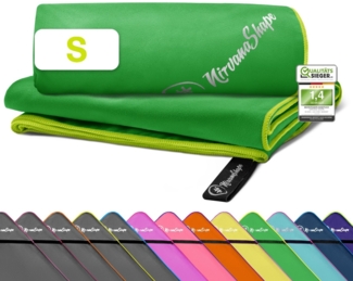 NirvanaShape Reisehandtuch Mikrofaser Handtuch, Badehandtuch, Reisehandtuch, Sporthandtuch, Ecktasche mit Reißverschluss, saugfähig, leicht, schnelltrocknend