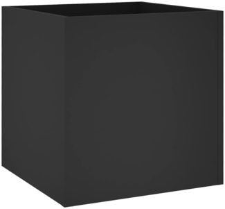 vidaXL Pflanzgefäß Schwarz 40x40x40 cm Holzwerkstoff 808793