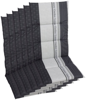 GO-DE Hochlehnerauflage Amalfi, (Set, 6 St), 118x48 cm