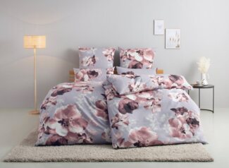 Home affaire Bettwäsche MELINA, Renforcé, 2 teilig, florale Bettwäsche mit Reißverschluss, ab Gr. 135x200 cm