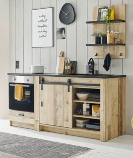 Küche Stove in Used Wood hell Set 3-tlg.