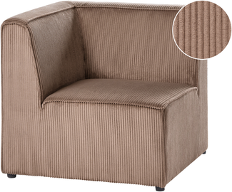 Eckmodul LEMVIG Cord Sandbeige linksseitig