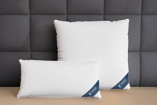 casimum Daunenkissen FIRST CLASS Daunenkissen 80x80, Kopfkissen 40x80, weich & kuschelig, Füllung: 60% Gänsedaunen / 40% Gänsefedern, Klasse 1, Downpass zertifiziert, Bezug: 100 % Baumwolle, Rückenschläfer, Seitenschläfer, hergestellt in Deutschland, f...