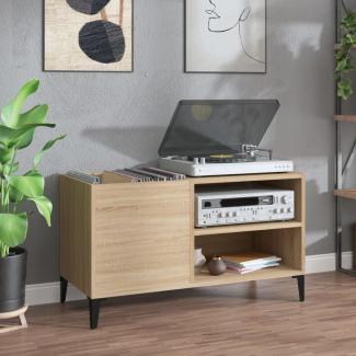 vidaXL Plattenschrank Sonoma-Eiche 84,5x38x48 cm Holzwerkstoff 831952