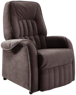 himolla TV-Sessel Fernsehsessel FRED, Braun, Polyester, 2-motorig, Elektrisch verstellbar