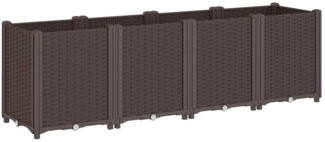 vidaXL Pflanzkübel Braun 160x40x53 cm PP 367860