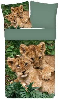 ESPiCO Bettwäsche Trendy Bedding Babylöwen Renforcé 135 x 200 + 80 x 80 cm