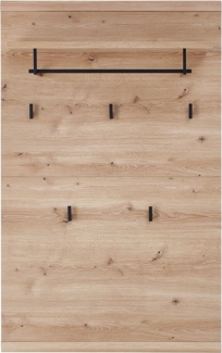 Garderobenpaneel Sonos , Echtholz, Holzwerkstoff , Holzfarben , 80 x 120 x 30 cm