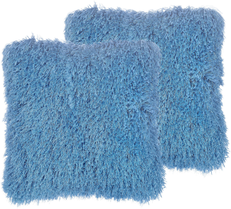 Kissen 2er Set Ohne Muster CIDE 45 x 45 cm Blau