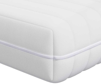 vidaXL Matratze Weiß 90 x 190 cm Taschenfeder 4106428