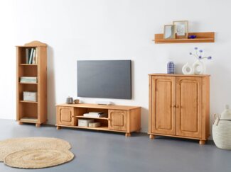 Home affaire Wohnwand Mette, (3-St), 1 Midischrank, 1 Bücherregal und 1 Lowboard ohne Wandboard
