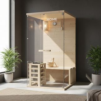 HOME DELUXE Traditionelle Sauna ARUNA - 100 x 190 cm für 1-2 Personen