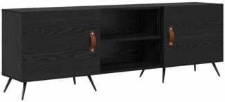 vidaXL TV-Schränk Schwarz Eichen-Optik 150 x 30 x 50 cm Holzwerkstoff 879591