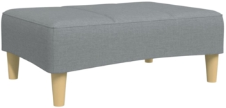 vidaXL Fußhocker Hellgrau 77x55x31 cm Stoff 4007371
