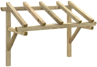 vidaXL Türvordach 150x100x100 cm Kiefer Massivholz 49452