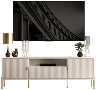 Lookway Lowboard DALIA 180 cm RTV Schrank mit Riffel-Front