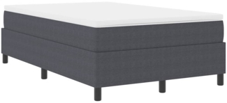 vidaXL Boxspringbett Dunkelgrau 203 x 120 x 60 cm Cordstoff 3337458