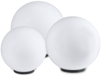 Home4Living Kugelleuchte Kugellampe 3er Set 20/30/40cm weiß E27 Gartenlampen Leuchte, ohne Leuchtmittel, Dekorativ