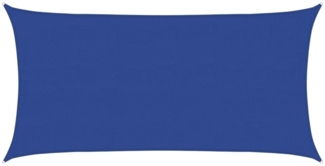 vidaXL Sonnensegel 160 g/m² Rechteckig Blau 4x7 m HDPE 311520