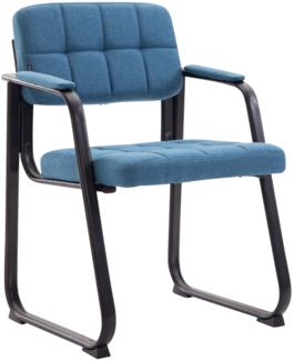 CLP Besucherstuhl Canada B Stoff mit Armlehne,blau