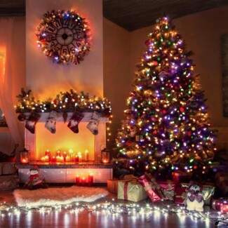 VOLTRONIC® LED Lichterkette, innen und außen, IP44, Modell- und Farbwahl, 400 LEDs, kaltweiß / warmweiß, Fernbedienung